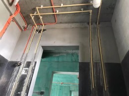 合作新村二区水电施工现场